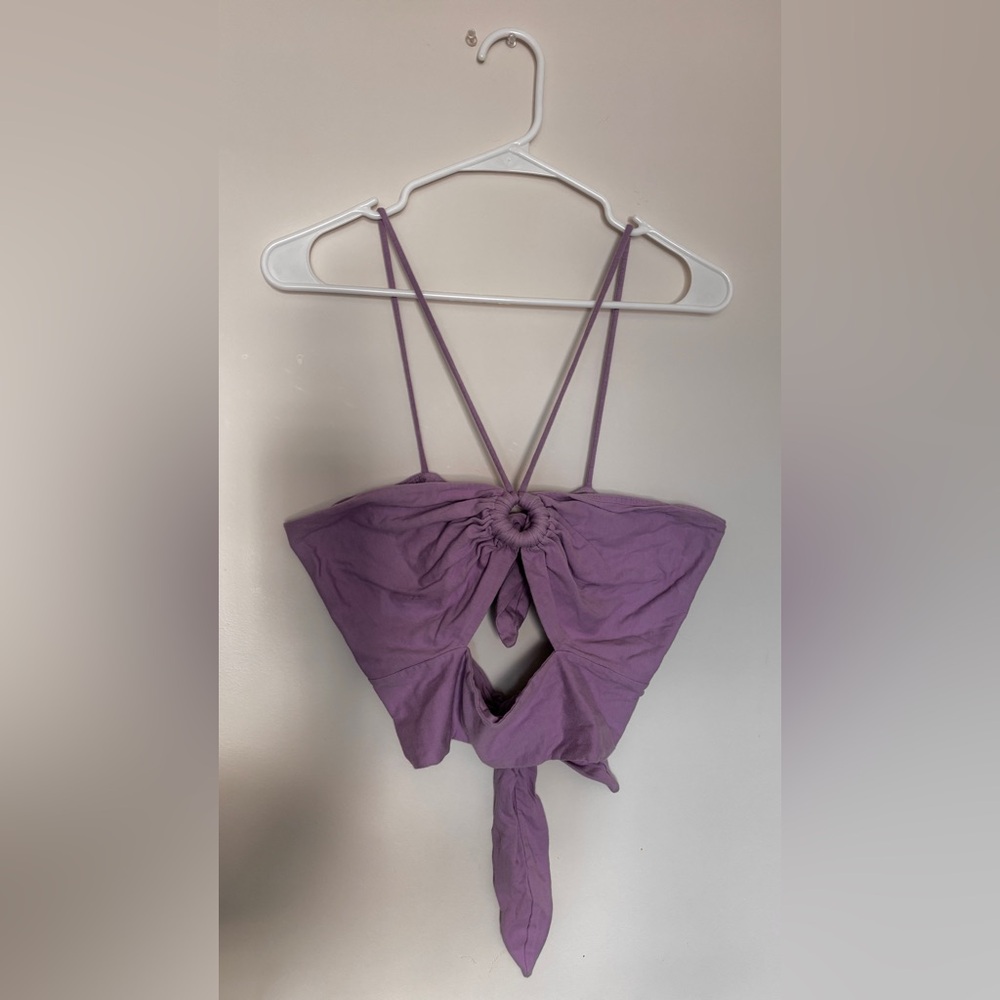 Selva Negra Purple Playa Halter Top